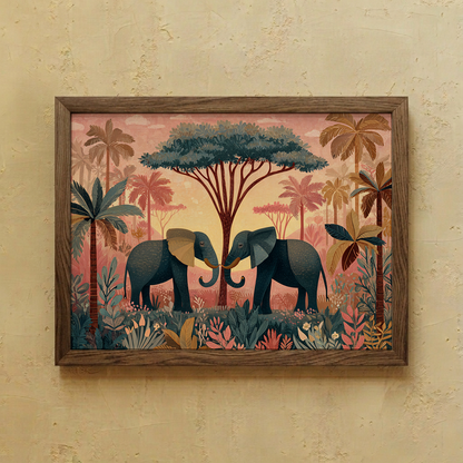Pink Safari Wall Art