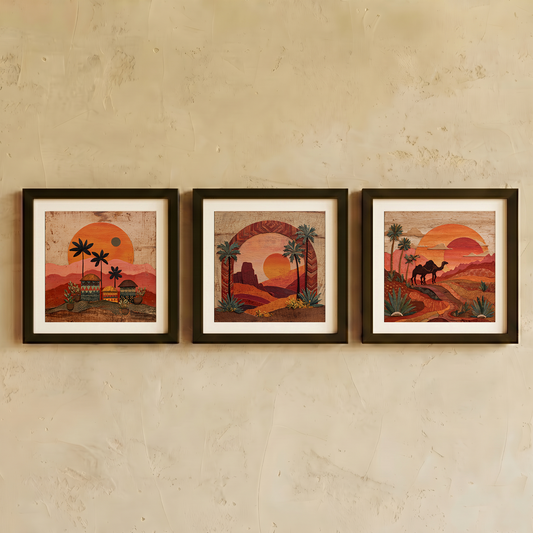 Sands of Time Wall Art | Gallery Wall Set of 3