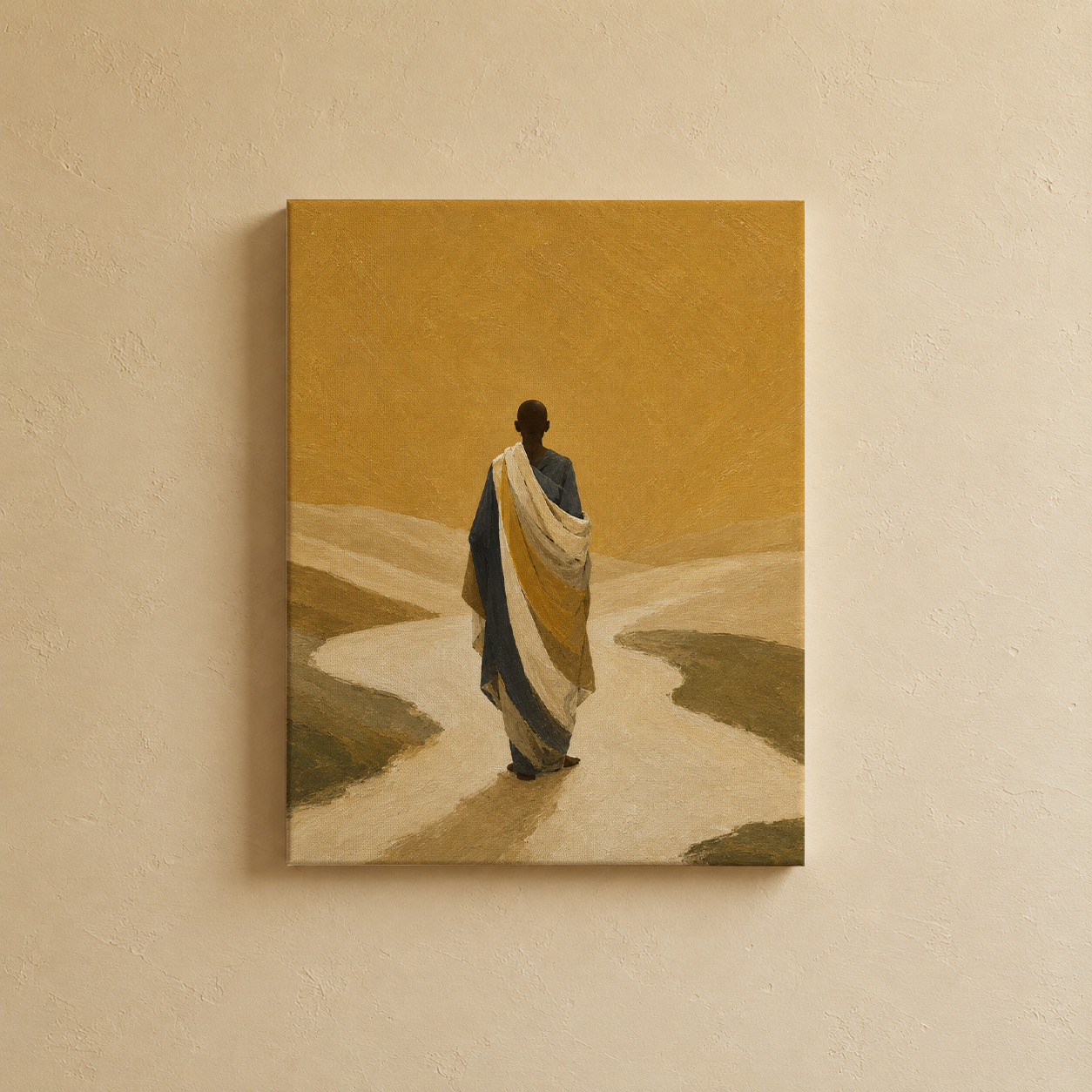 Tibetan Monk Wall Art | Gallery Wall Set of 2