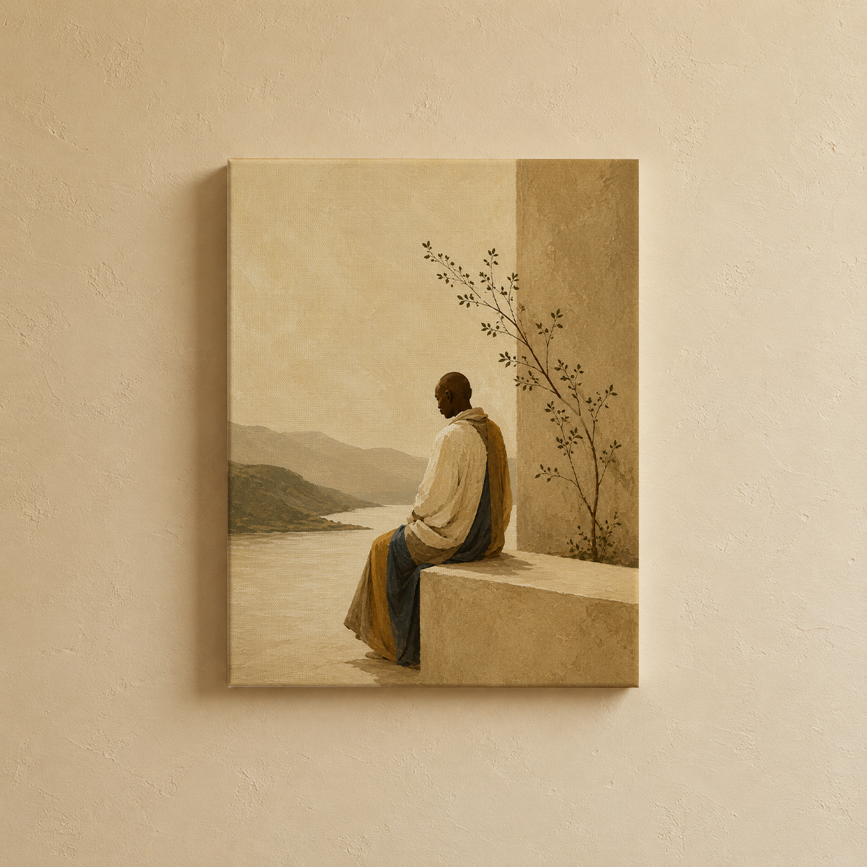 Tibetan Monk Wall Art | Gallery Wall Set of 2
