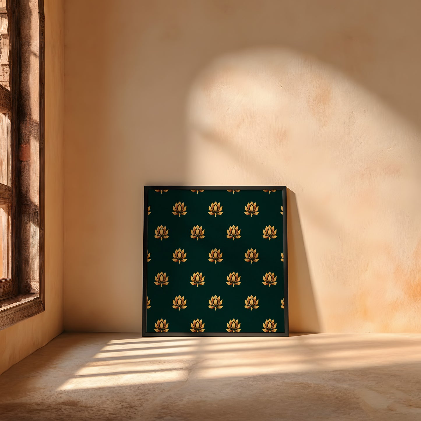 Framed Wall Art | Lotus Motif Collection