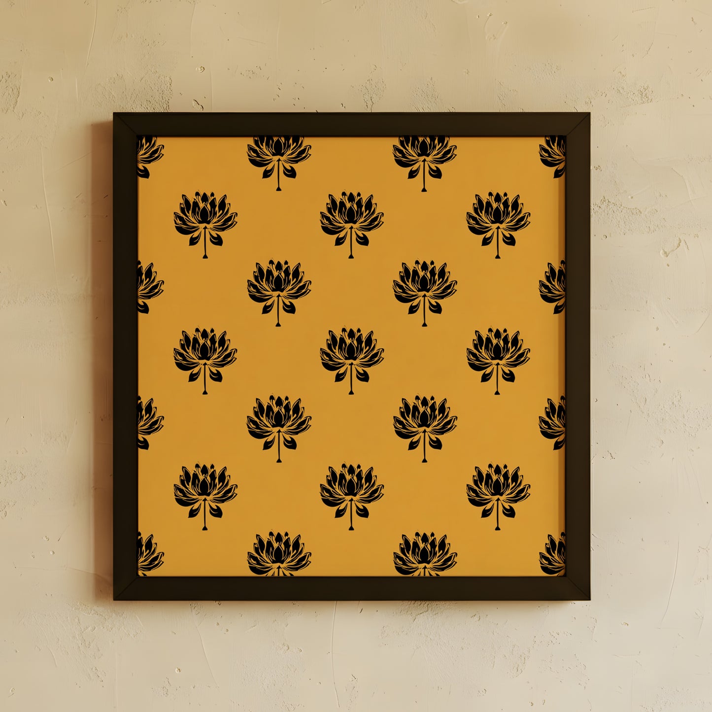 Framed Wall Art | Lotus Motif Collection