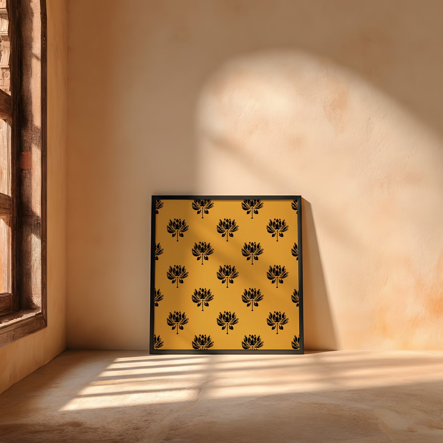 Framed Wall Art | Lotus Motif Collection