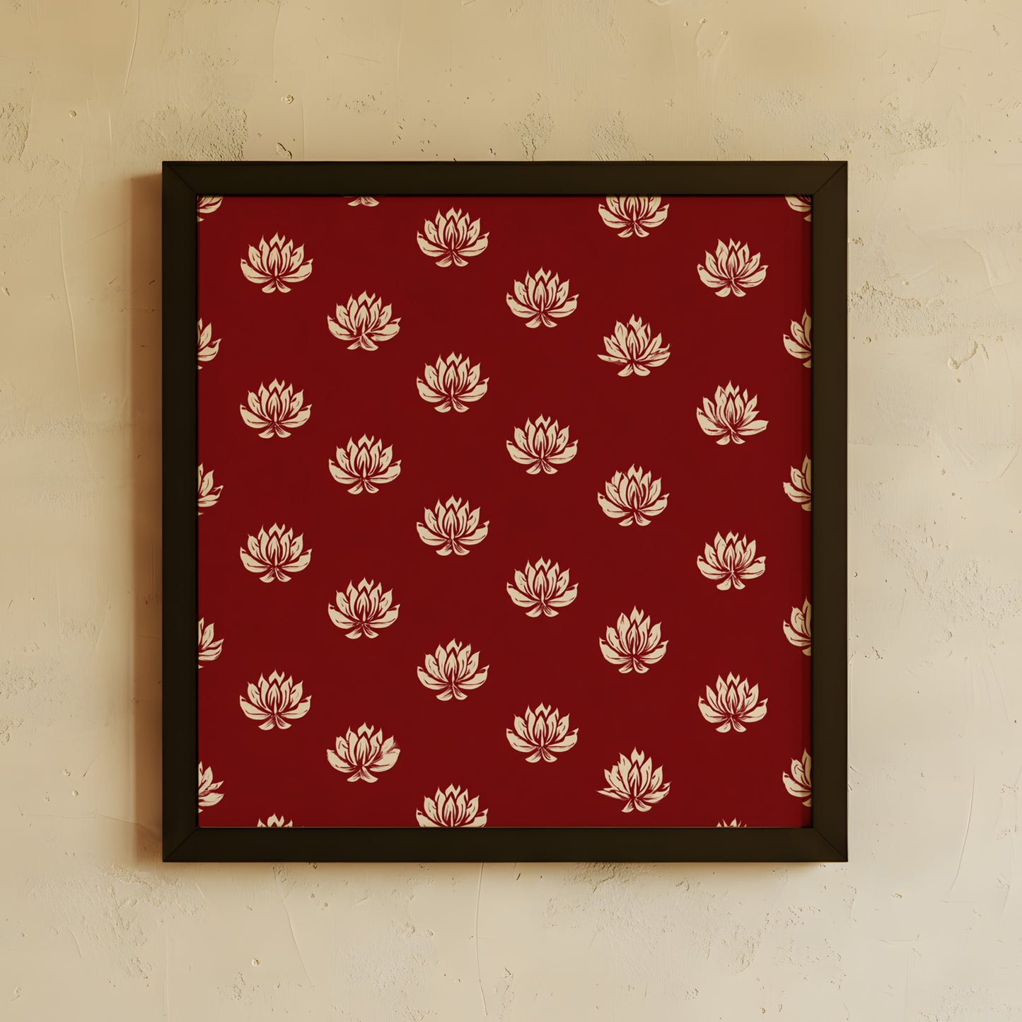 Framed Wall Art | Lotus Motif Collection