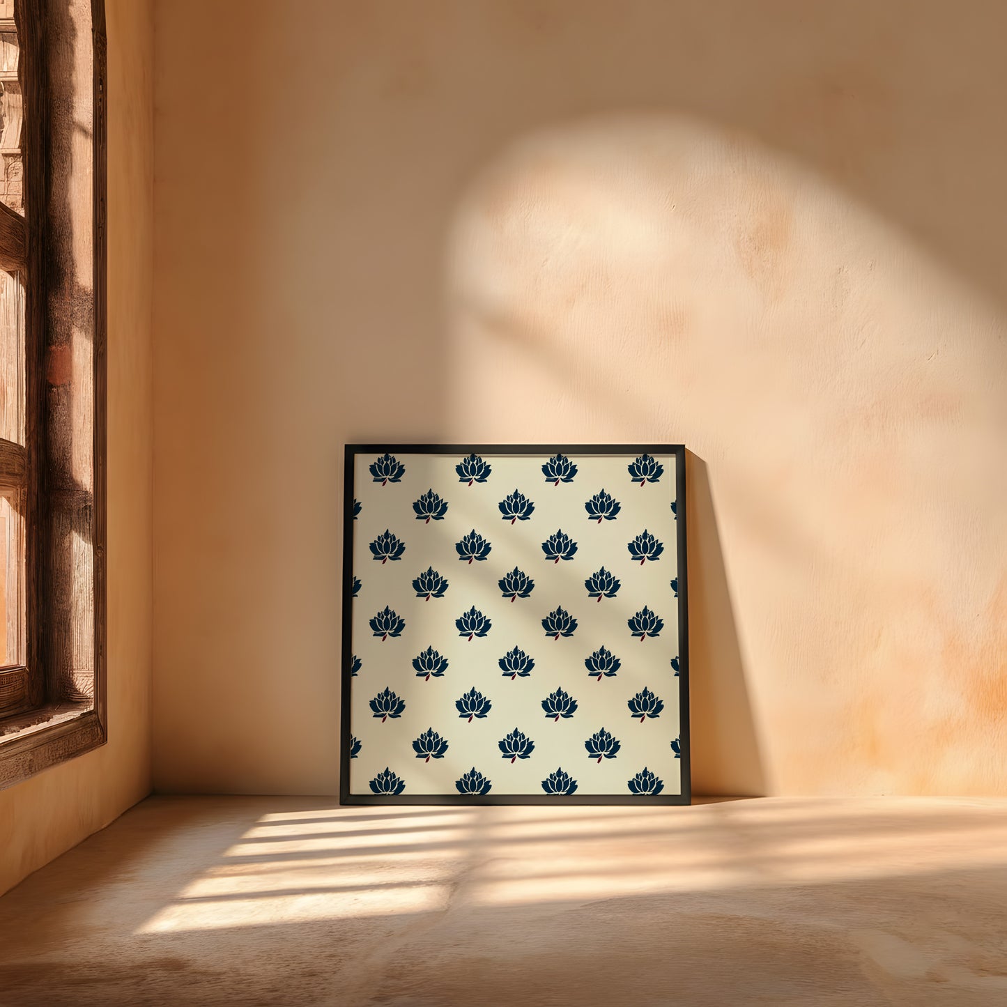 Framed Wall Art | Lotus Motif Collection