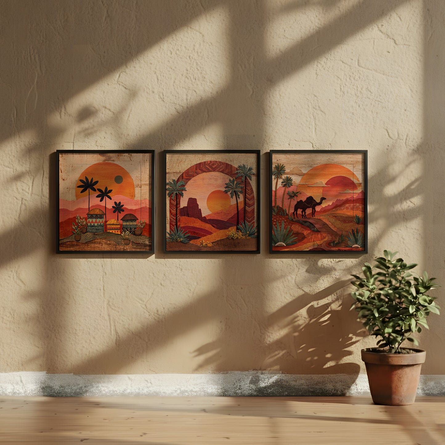 Framed Wall Art | Set of 3 | Sands of Time Collection
