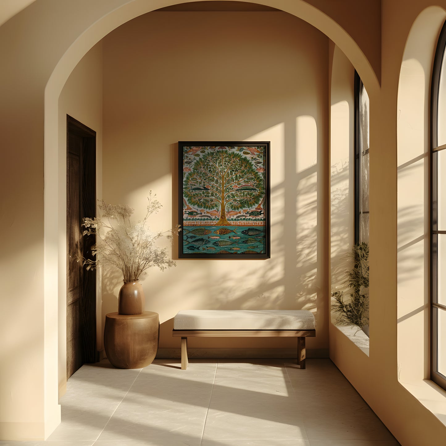 Framed Wall Art | Folk Madhubani Art I