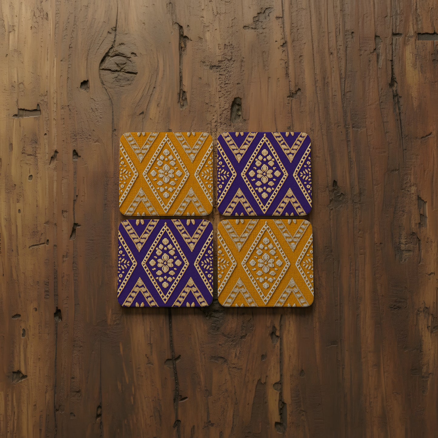 Coasters | Set of 4 | Opulent Geometry Collection