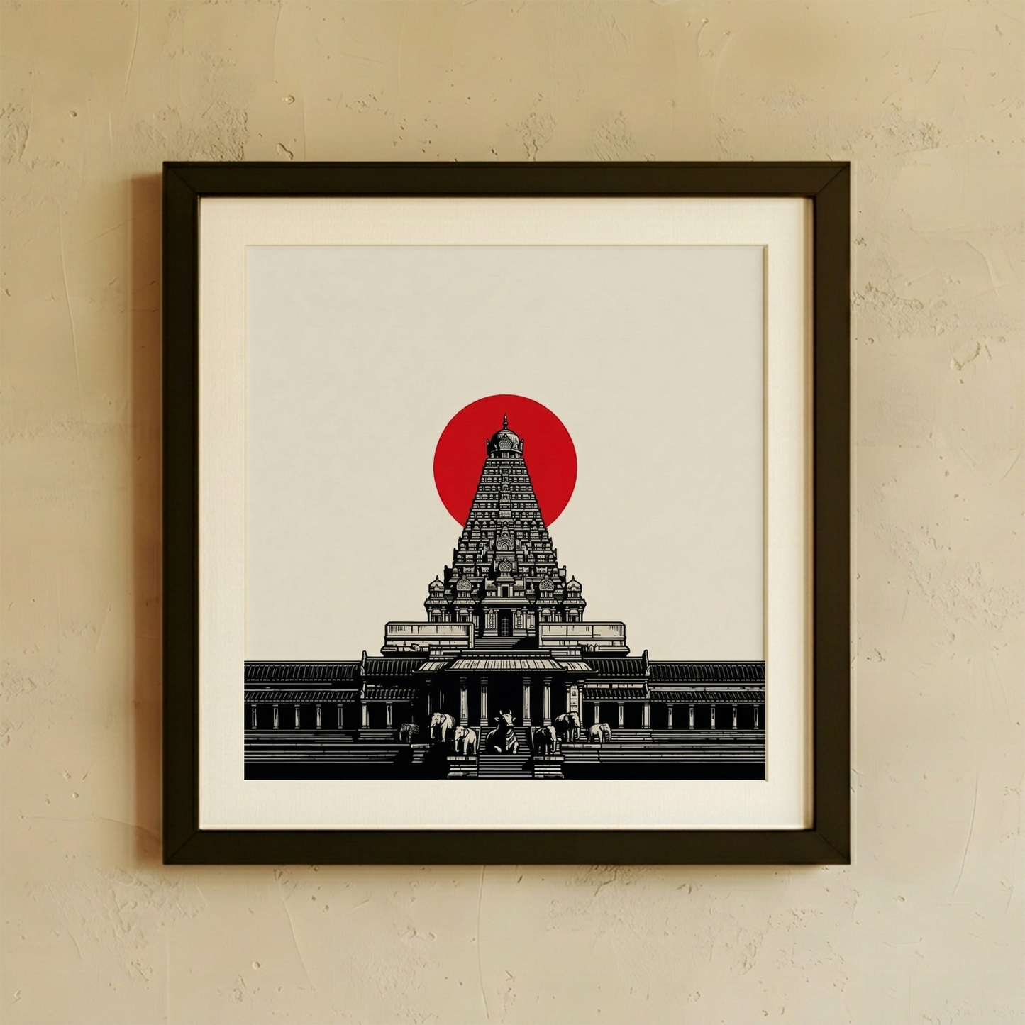 Temple Sun Wall Art