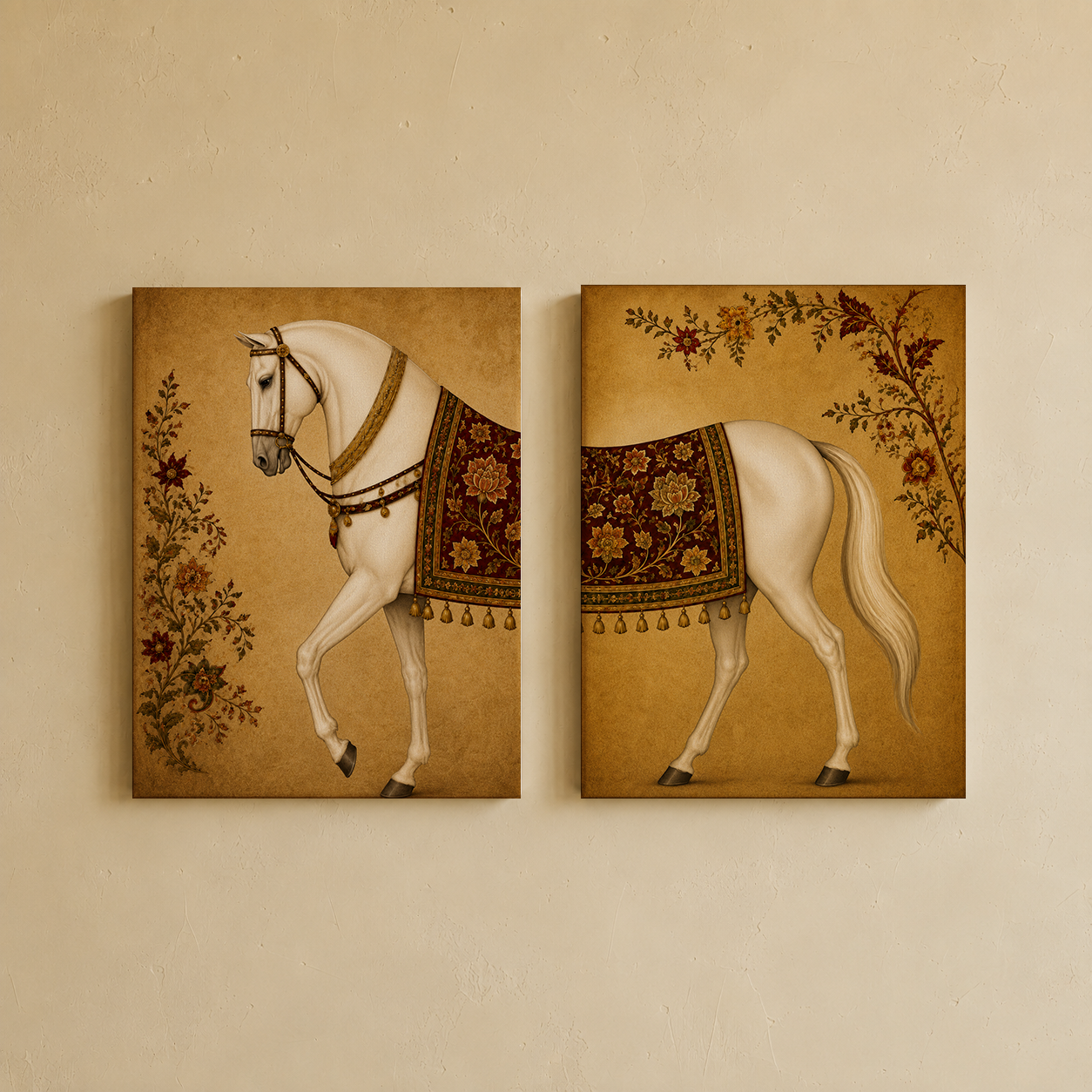 Gau-Rasa Wall Art | Gallery Wall Set of 2