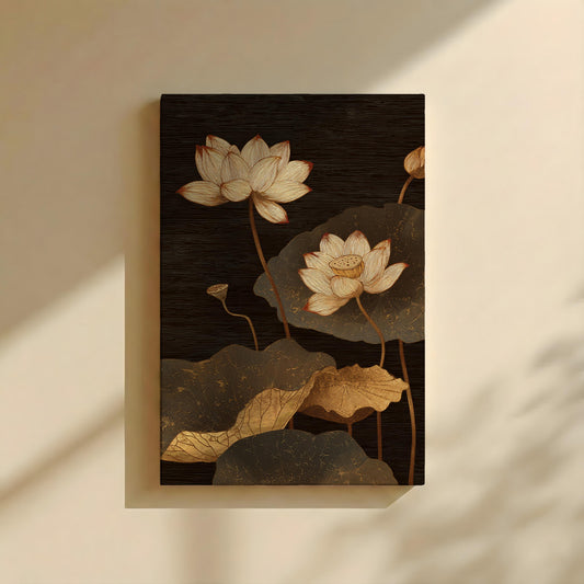 Canvas Wall Art | Oriental Lotus Collection