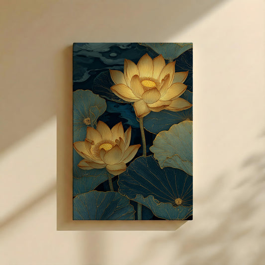 Canvas Wall Art | Oriental Lotus Collection