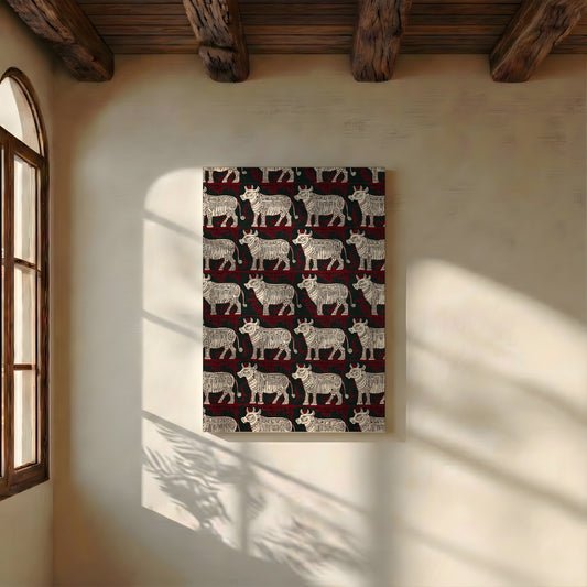 Canvas Wall Art | Cattle Print Collection