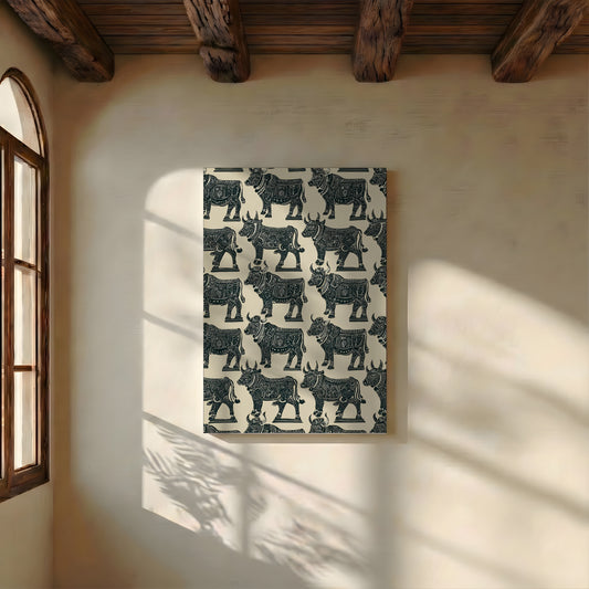 Canvas Wall Art | Cattle Print Collection