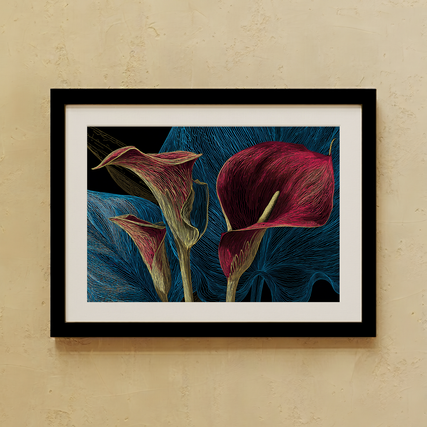 Dark Botanical Wall Art