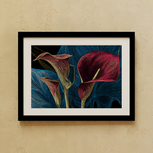 Dark Botanical Wall Art