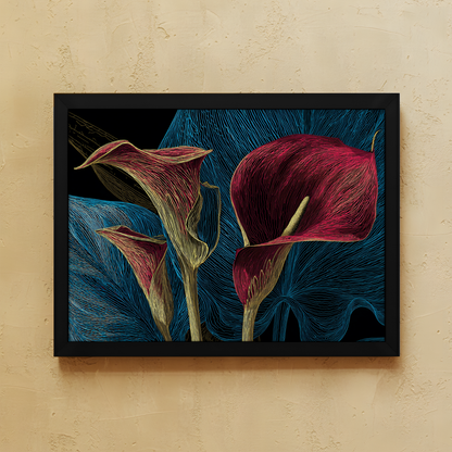Dark Botanical Wall Art