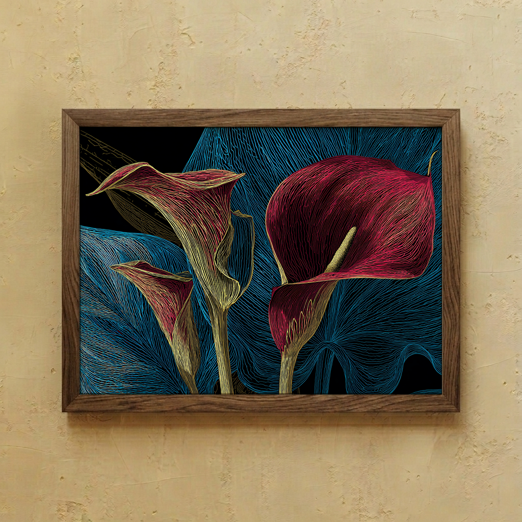 Dark Botanical Wall Art