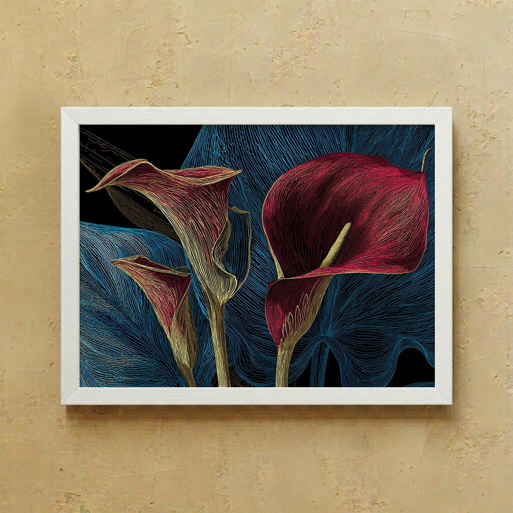 Dark Botanical Wall Art
