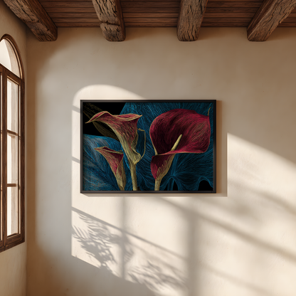 Dark Botanical Wall Art