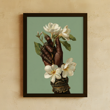Frangipani Grace Wall Art