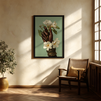 Frangipani Grace Wall Art