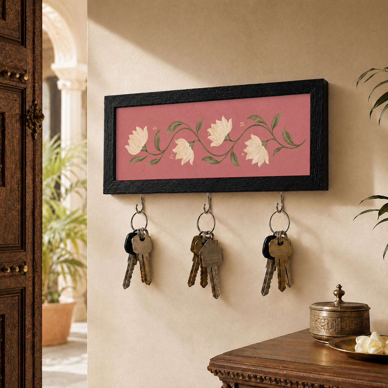 Lotus Motif Key Holder