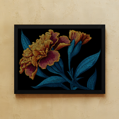 Dark Botanical Wall Art