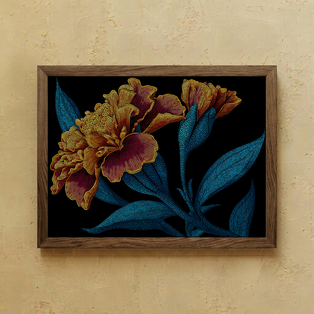 Dark Botanical Wall Art
