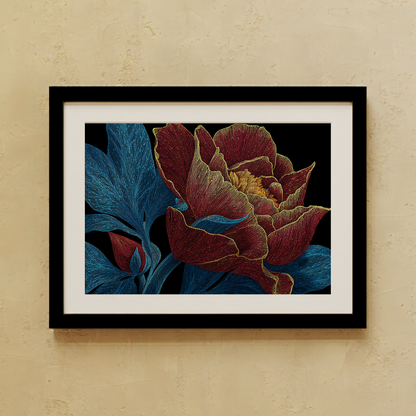Dark Botanical Wall Art