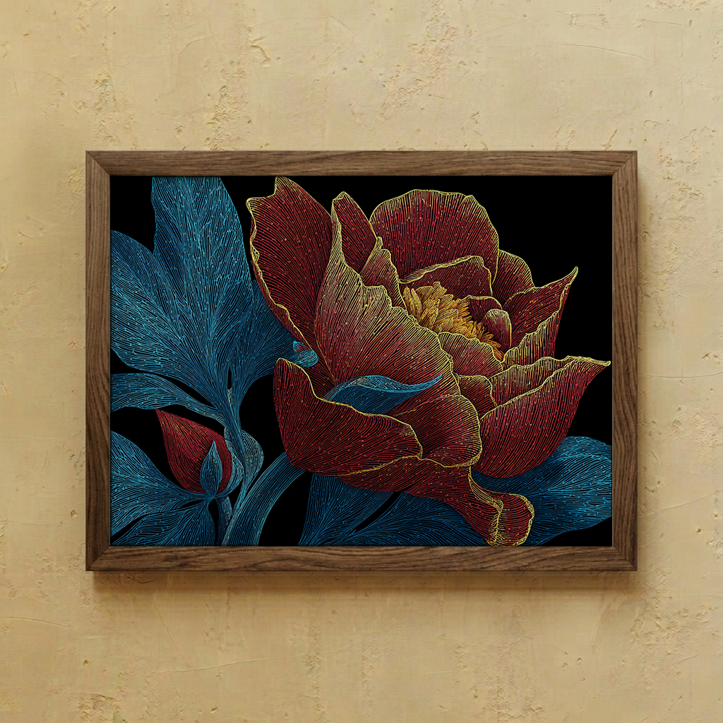 Dark Botanical Wall Art
