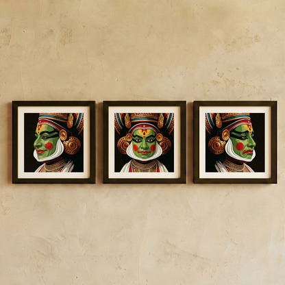Kathakali Wall Art | Gallery Wall Set of 3