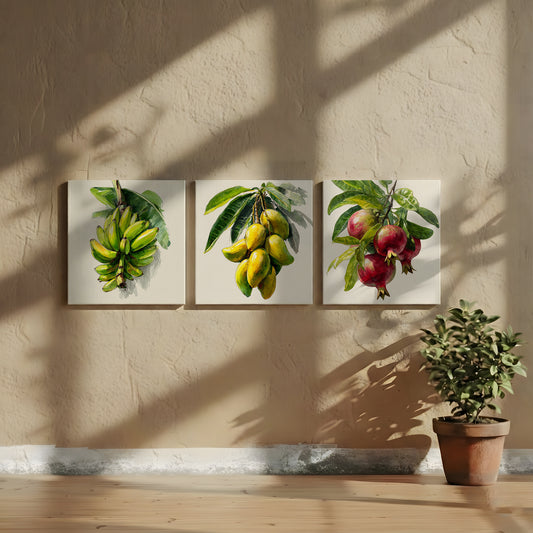 Canvas Wall Art | Set of 3 | Orchard Vignettes Collection