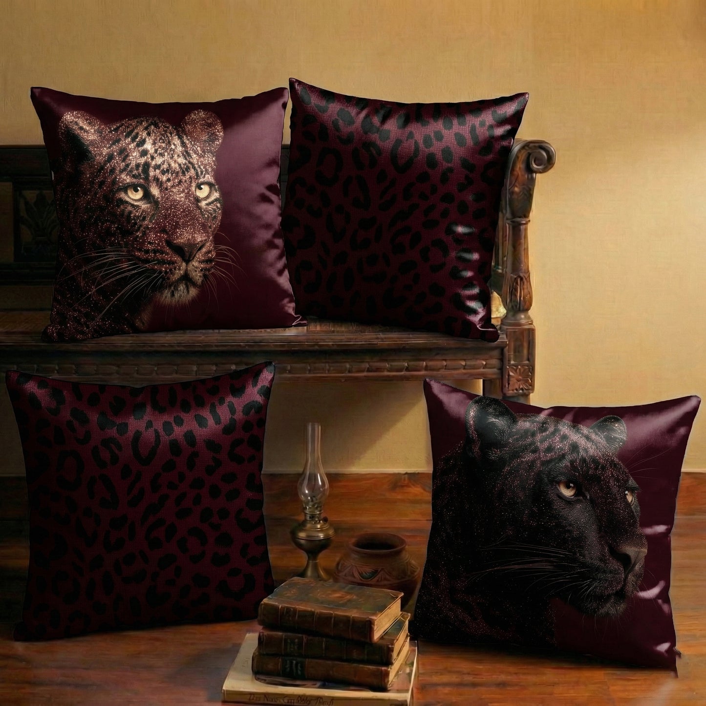 Cushion Covers | Set of 4 | Royal Panthera Collection