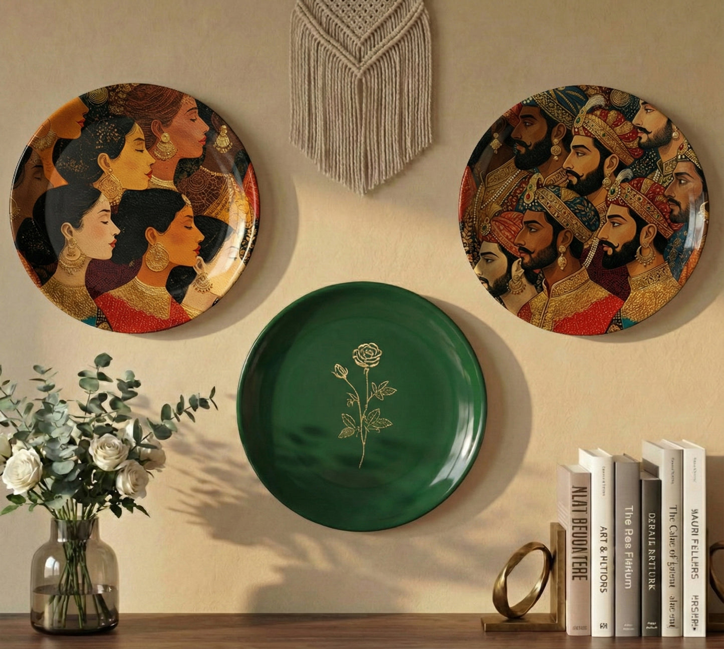 Wall Plates | Set of 3 | Raja Rani Collection