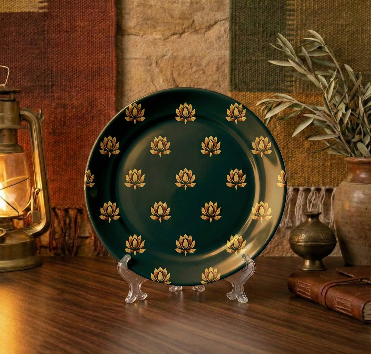 Wall Plates | Set of 3 | Lotus Motif Collection 2