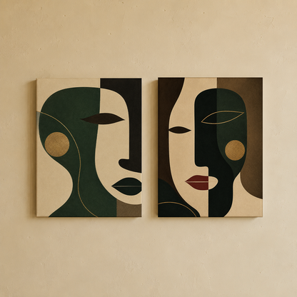 Mukhani Wall Art | Gallery Wall Set of 2