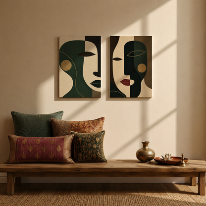 Mukhani Wall Art | Gallery Wall Set of 2