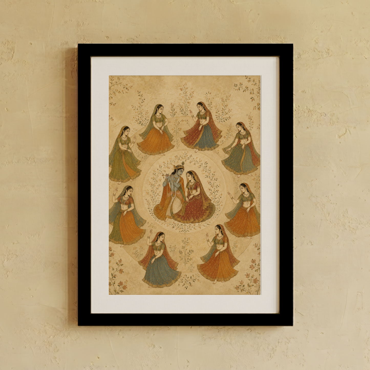 Gopis of Vrindavan Wall Art