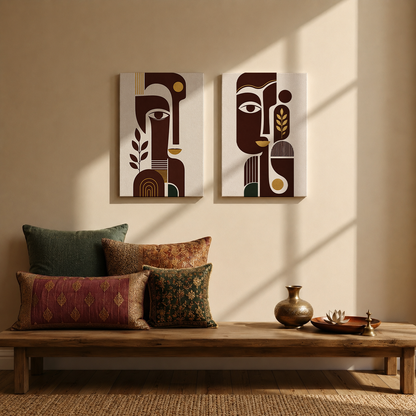 Mukhani Wall Art | Gallery Wall Set of 2