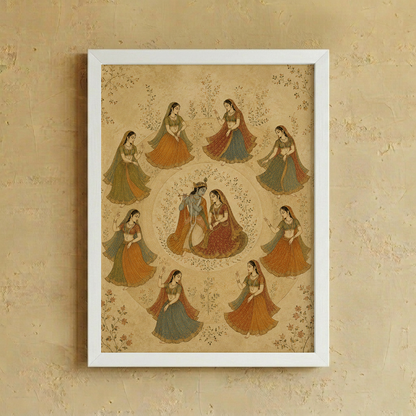 Gopis of Vrindavan Wall Art