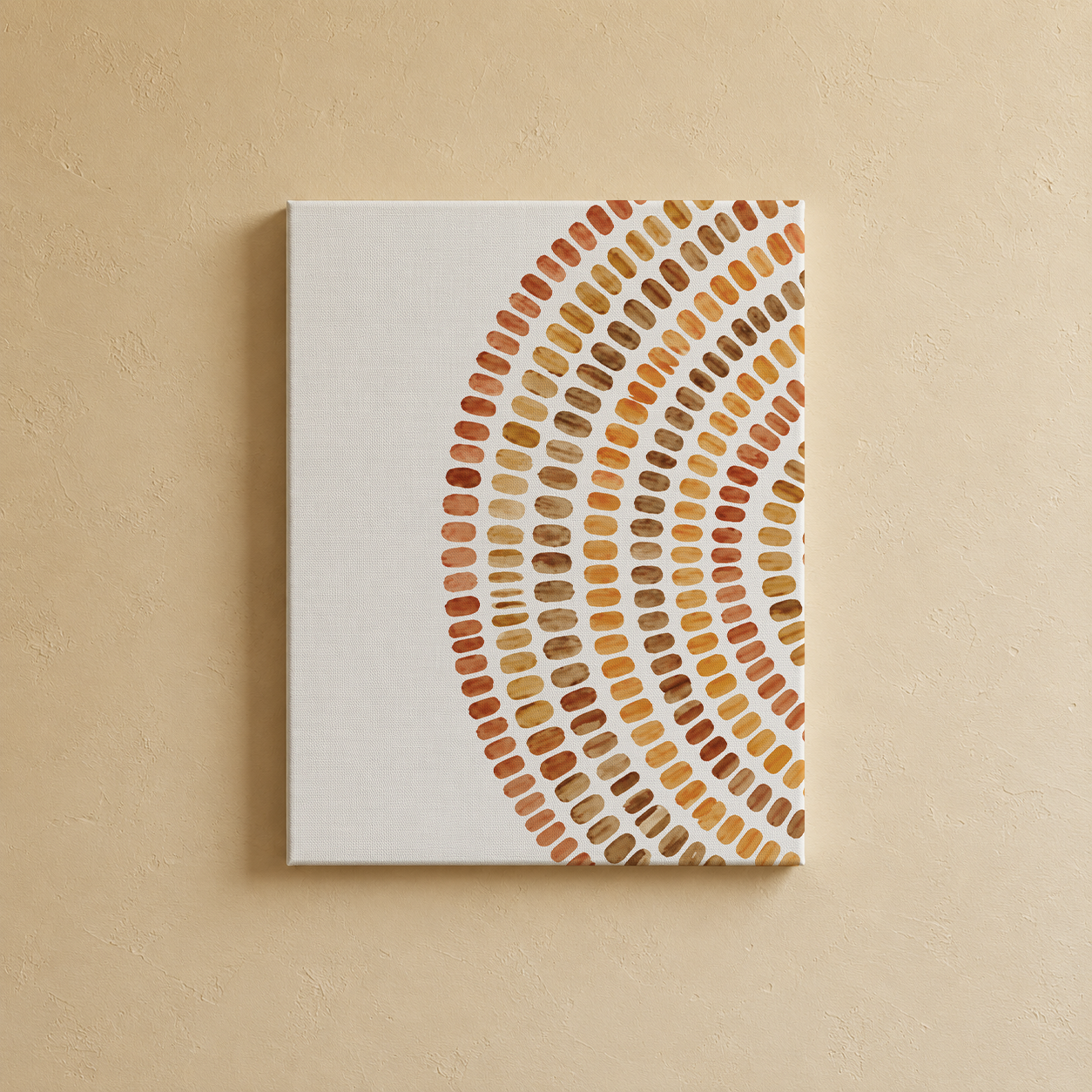 Close-up detail of the gallery wall art set, Purnam's Aura Circle collection