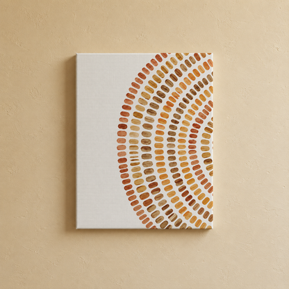 Close-up detail of the gallery wall art set, Purnam's Aura Circle collection