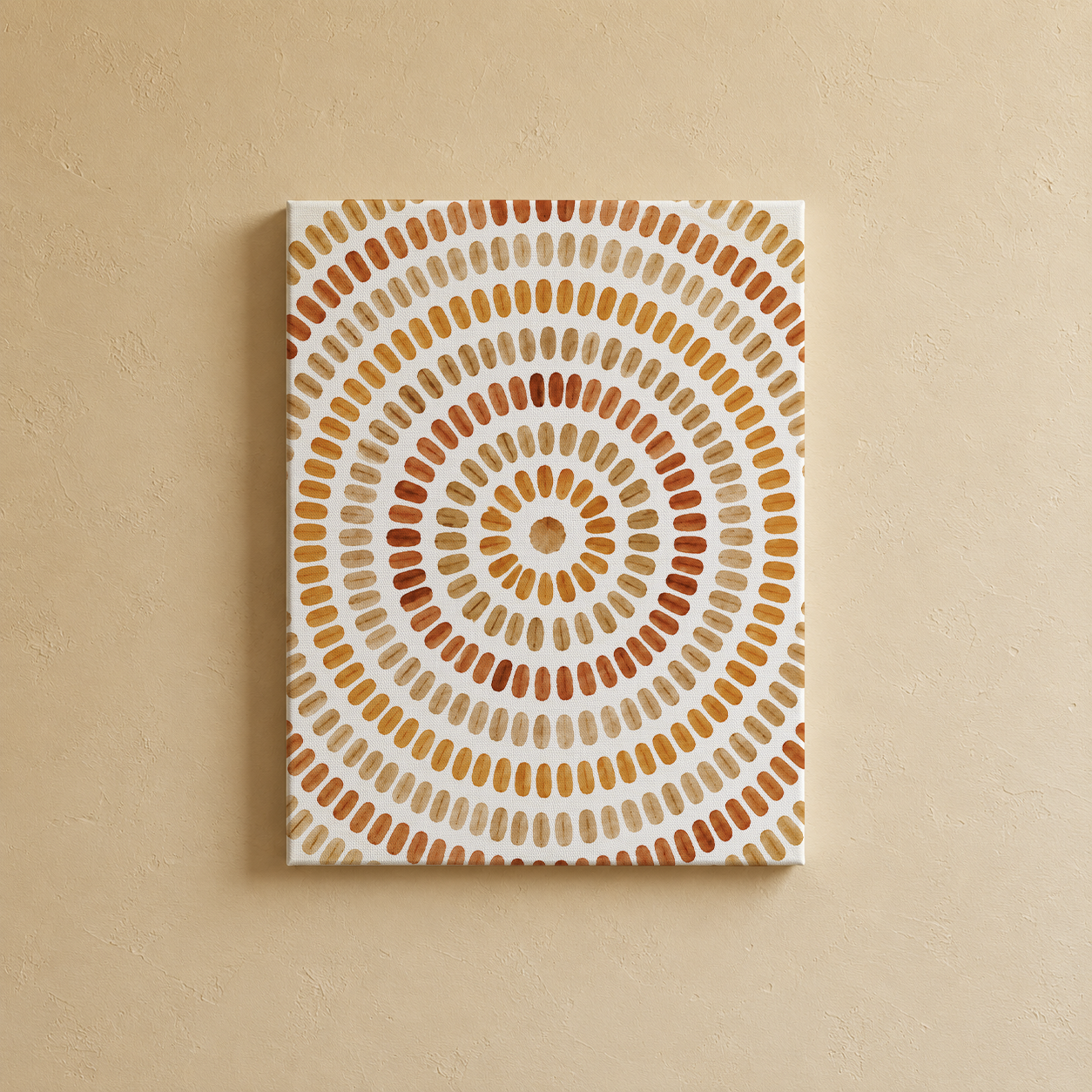 Gallery wall art set from Purnam's Aura Circle collection, styled view