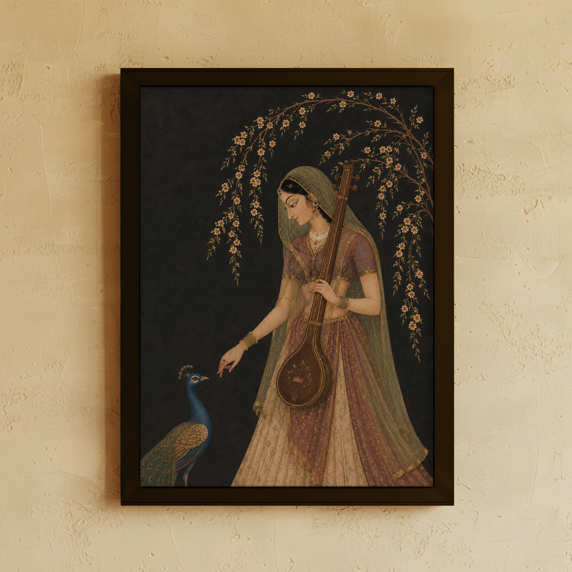 Classical Muse wall art from Purnam, angled view