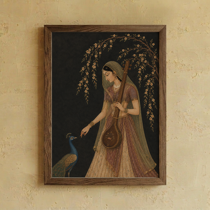 Close-up detail of the Classical Muse wall art from Purnam