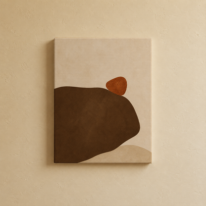 Close-up detail of the gallery wall art set, Purnam's Equilibrium Contours collection