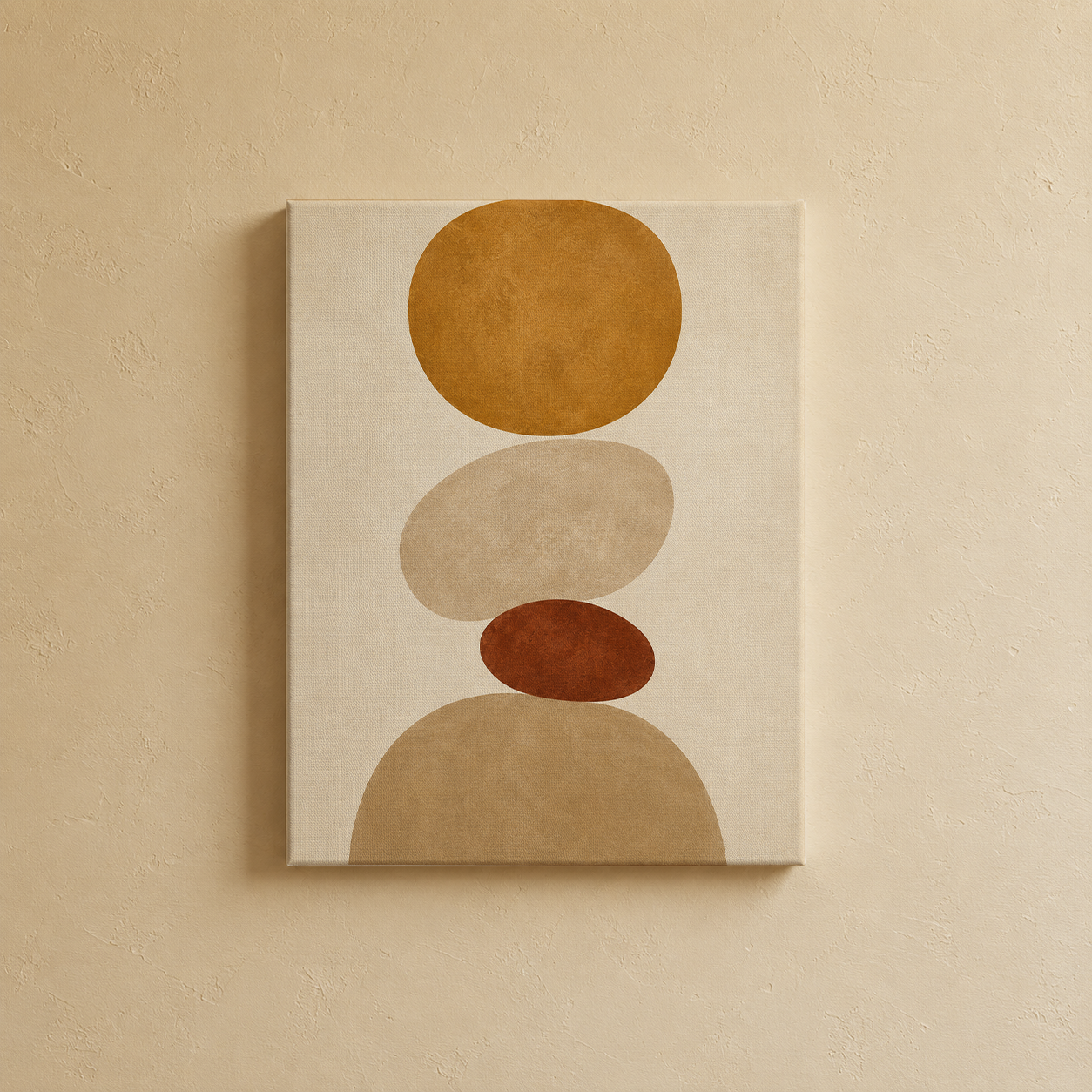 Gallery wall art set from Purnam's Equilibrium Contours collection, styled view