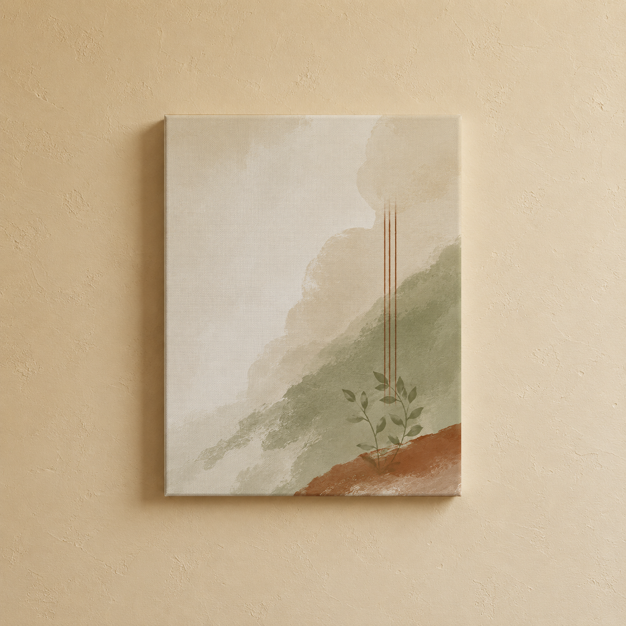 Gallery wall art set from Purnam's Heritage Meadows collection, alternate view