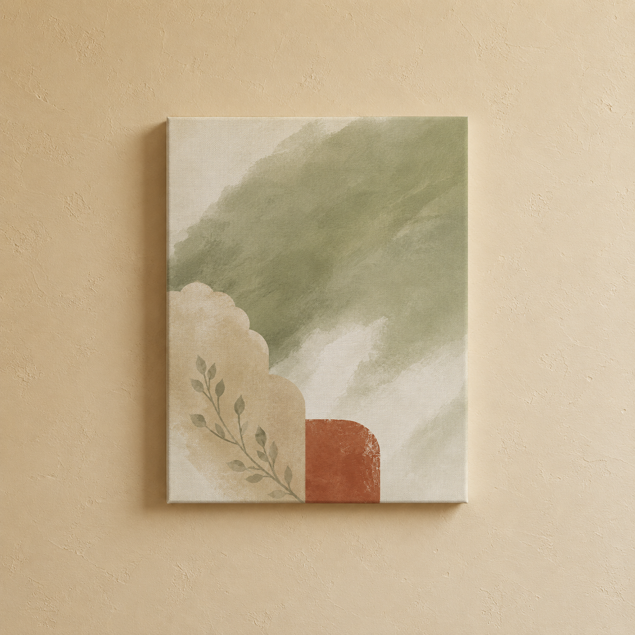 Close-up detail of the gallery wall art set, Purnam's Heritage Meadows collection